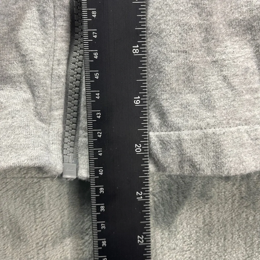 Nike Kids Small Gray Blue Full‎ Zip Hoodie Cotton Logo AA6628-063